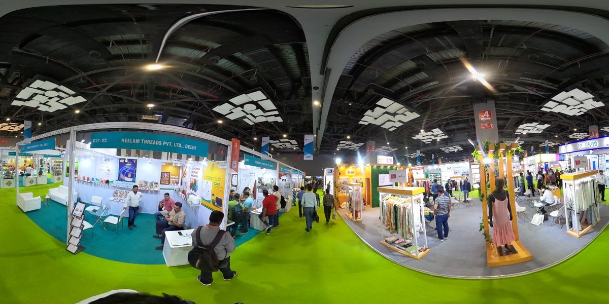 360 Immersive Virtual Tour of Textile Fairs India