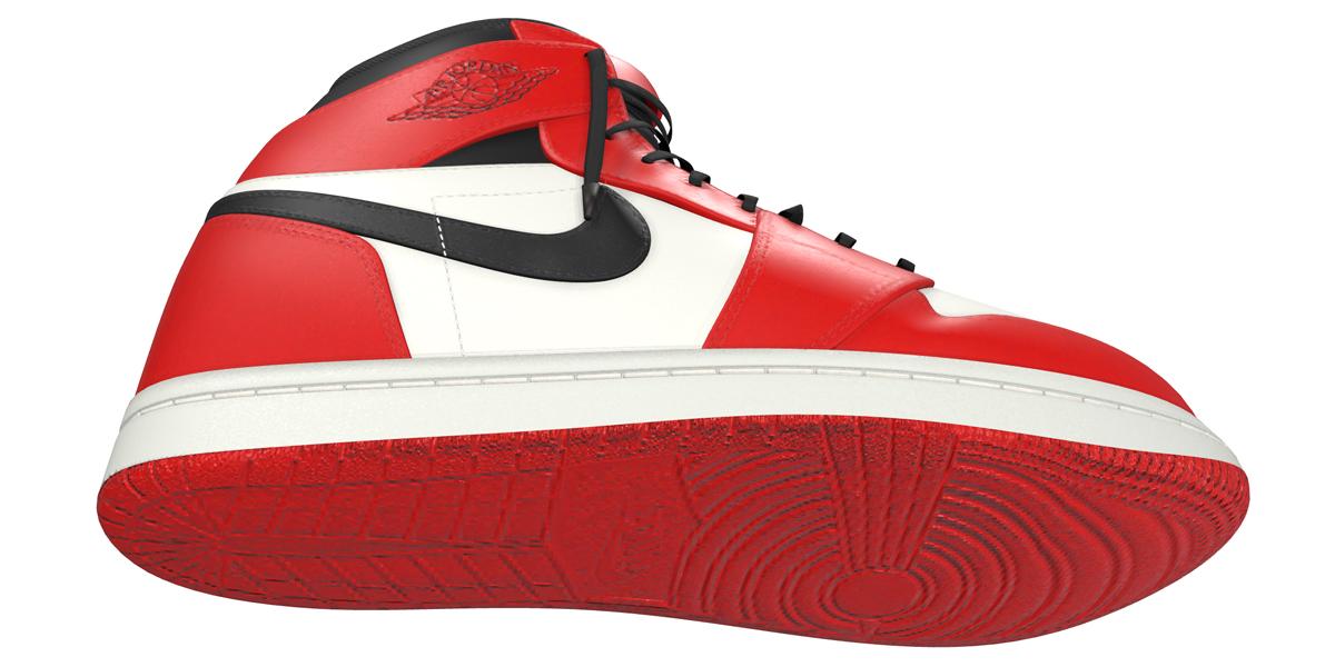 Nike Air Jordan 1 Mid Gym Red Panda (W) - 3D Shoe Display Online