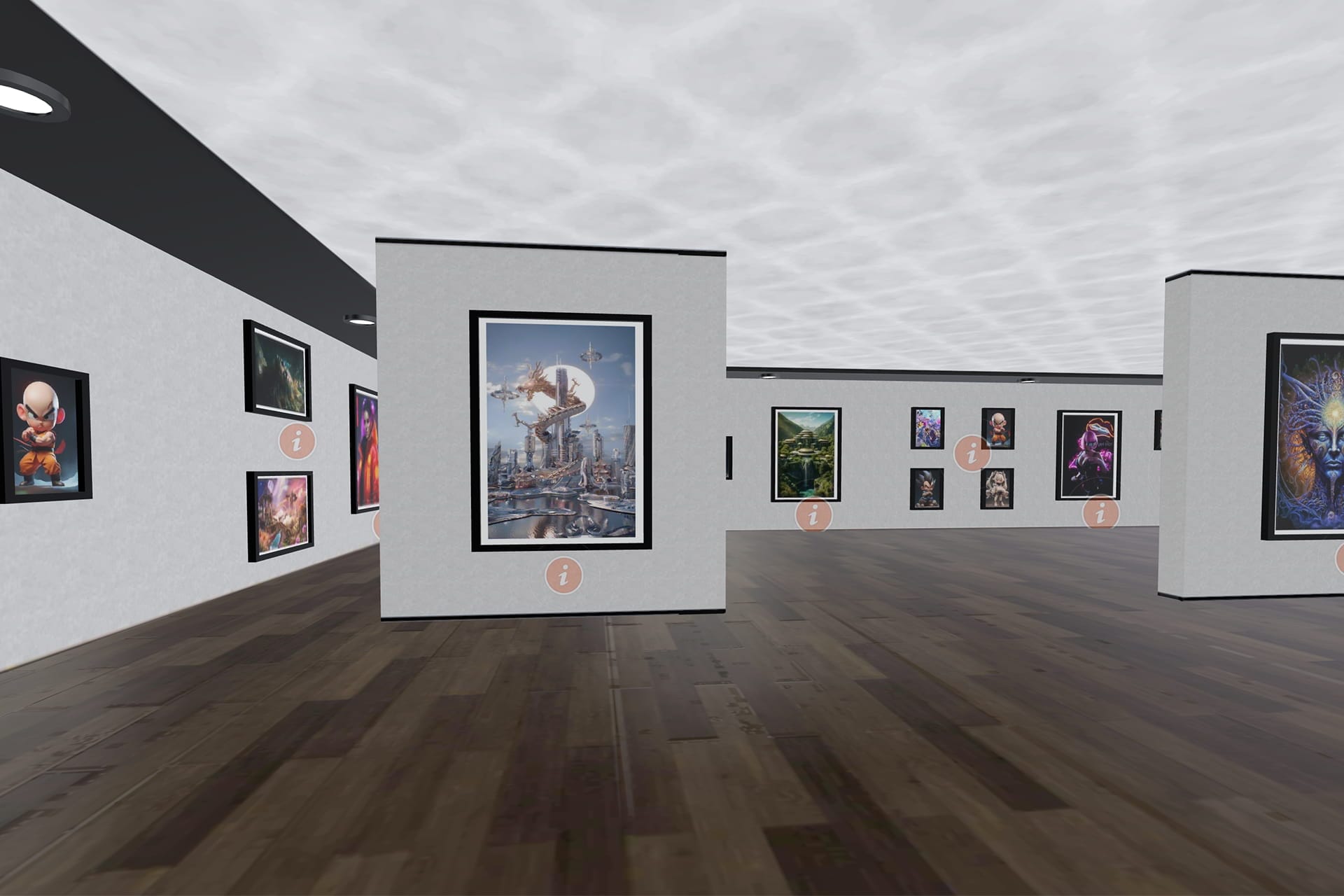 Immersive 3D Art Gallery