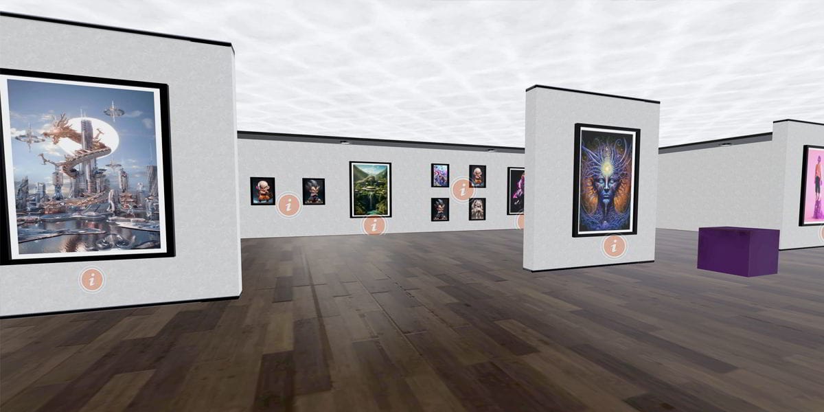 Immersive 3D Art Gallery