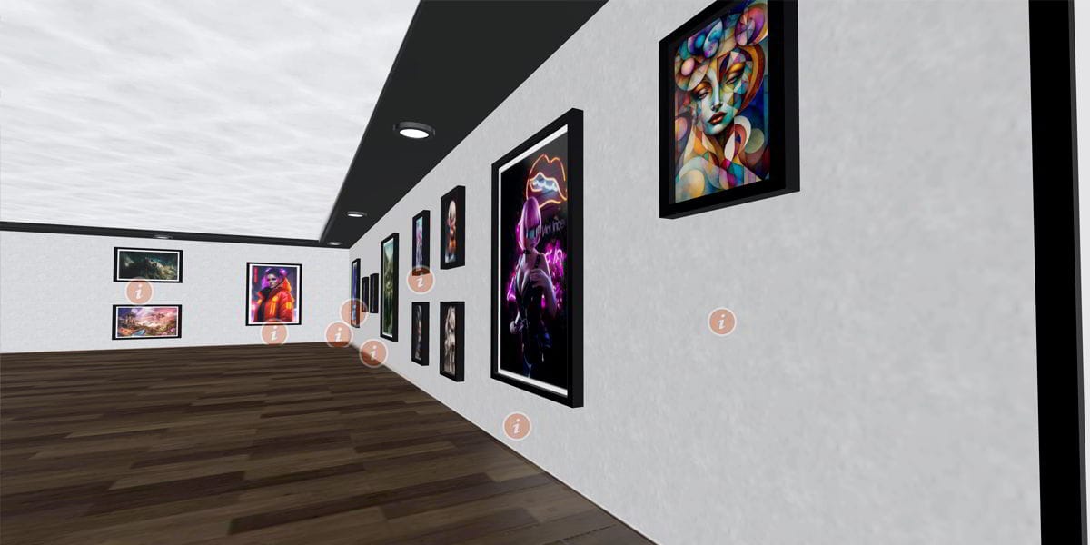 Immersive 3D Art Gallery