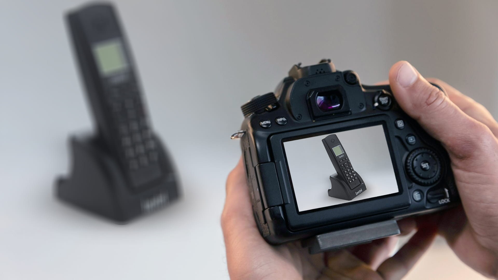 360° Beetel Landline Phone - Product Spin Photography