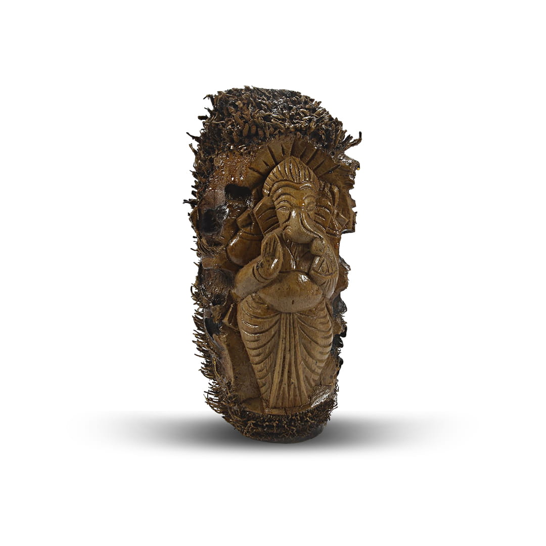 360° Product Spin Photography – Wooden Ganesha Idol (72 Shots)