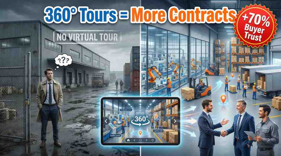 HOW 360° VIRTUAL TOURS HELP FACTORIES AND WAREHOUSES BUILD CREDIBILITY AND WIN CONTRACTS