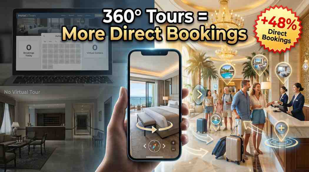 HOW 360° VIRTUAL TOURS HELP HOTELS AND RESORTS INCREASE DIRECT BOOKINGS