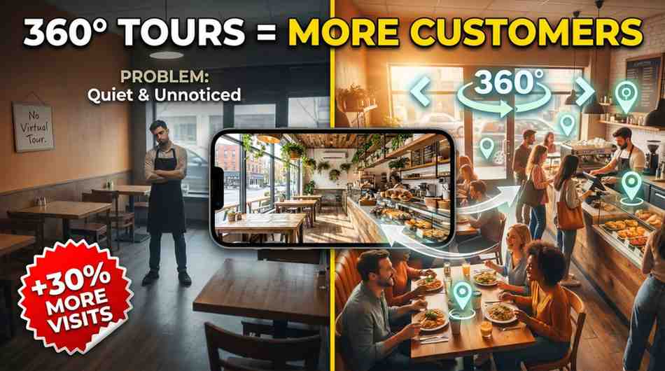 HOW 360° VIRTUAL TOURS HELP RESTAURANTS AND CAFÉS ATTRACT MORE CUSTOMERS