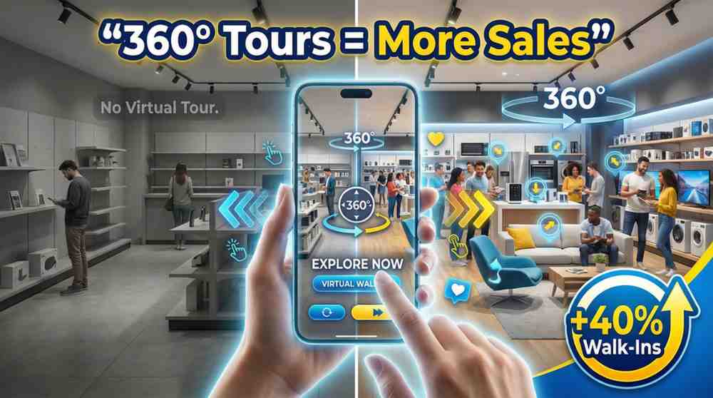 HOW 360° VIRTUAL TOURS HELP RETAIL STORES AND SHOWROOMS INCREASE WALK-INS AND SALES